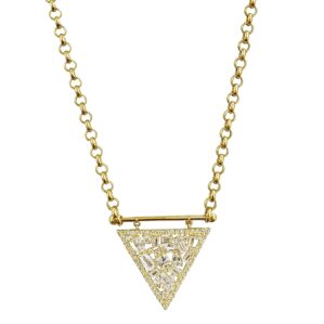 Trinora - Üçgen Taşlı Kolye