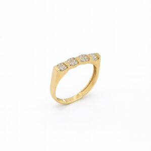 Quadra - Işıltı Altın Yüzük