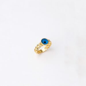 Miraya – Nazar Boncuklu Gurmet Yüzük 14 Ayar